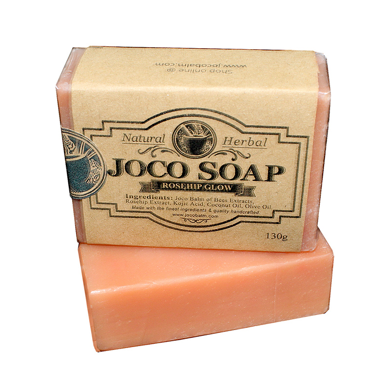 joco natural bath soap - rosehip glow