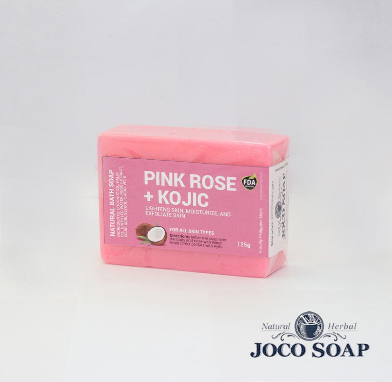 Joco Natural Soap - Pink Rose + Kojic